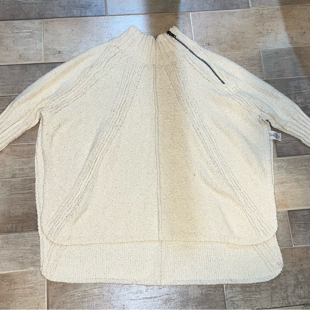 Free People Pull Over Half-Open Knit Sweater